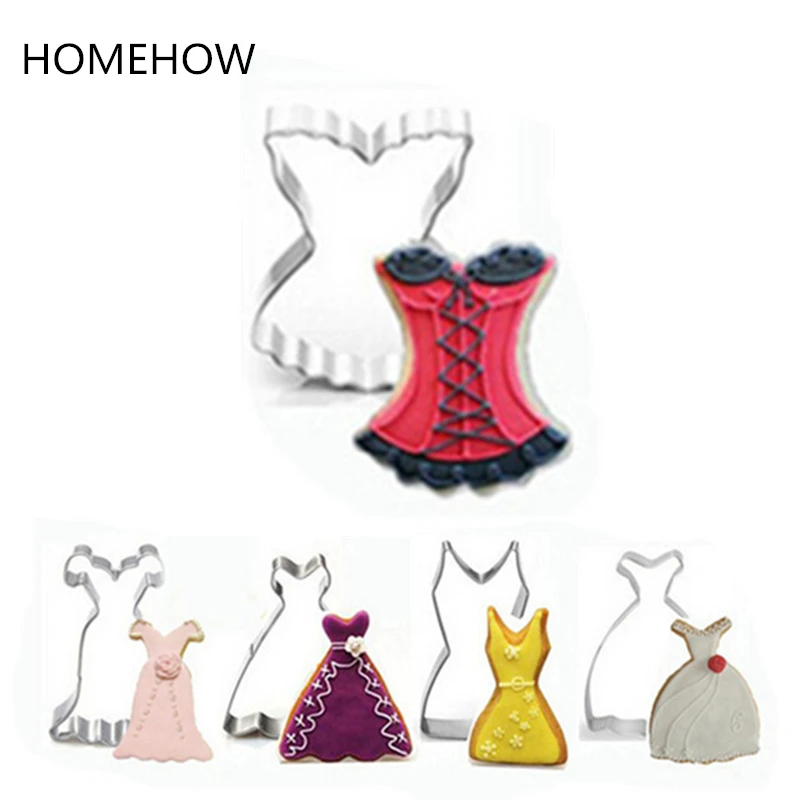 1 шт./лот серия женской одежды сексуальное платье мини-юбка резак для печенья