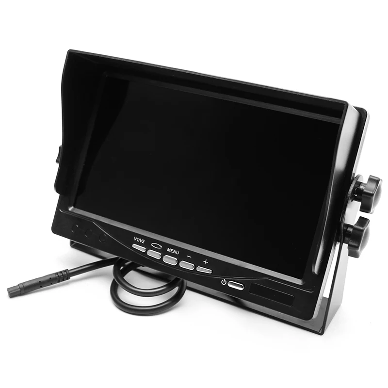 GreenYi Железный кронштейн Водонепроницаемый 12V 24V HD CCD truck Резервное зеркало заднего вида Камера Системы+ " TFT ЖК-дисплей Цвет HD Экран Дисплей монитор