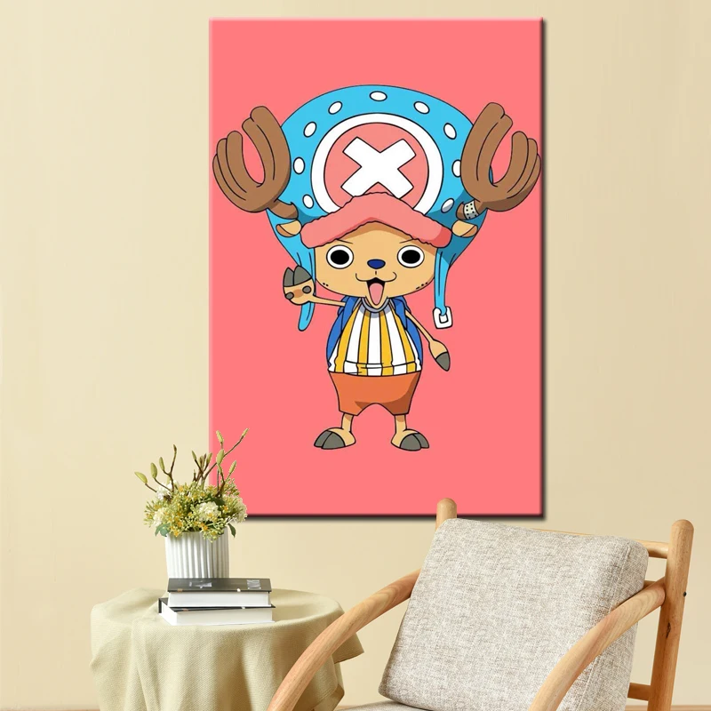 Один кусок обезьяна Д. Луффи Чоппер аниме постер Раскраска по номерам модульные