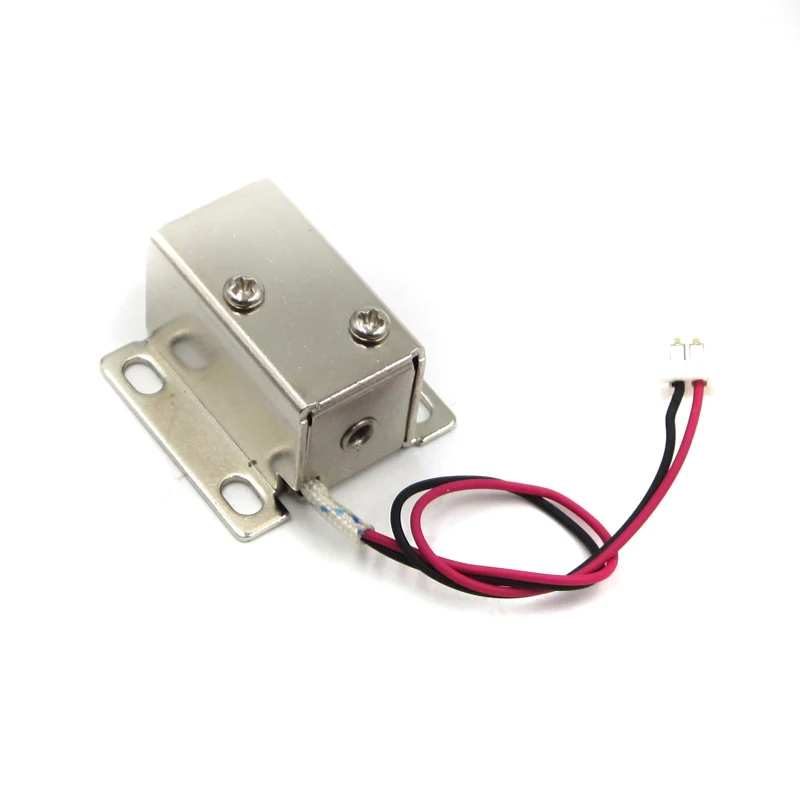 Миниатюрный электромагнитный замок для шкафов и ящиков 12 В постоянного тока