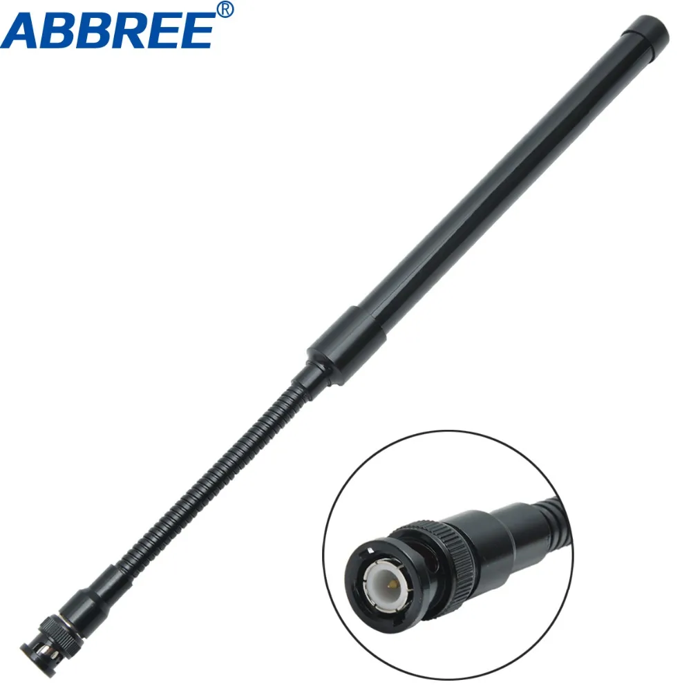 ABBREE BNC Складная тактическая антенна двухдиапазонная 144/430 МГц для Icom IC-V80 IC-V82 IC-V85 рация