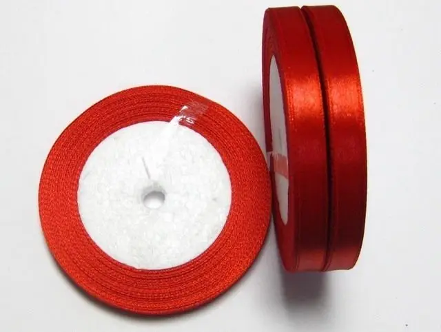 

100 Yards 10mm (3/8") Red Satin Ribbon Gift Bow Wedding Craft