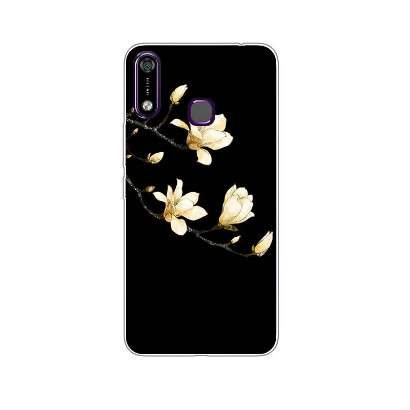 Infinix Hot 7 X624 Case Silicon chrysanthemum Painting Soft TPU Back Cover for Hot7 X624B Phone protect Bags shell |