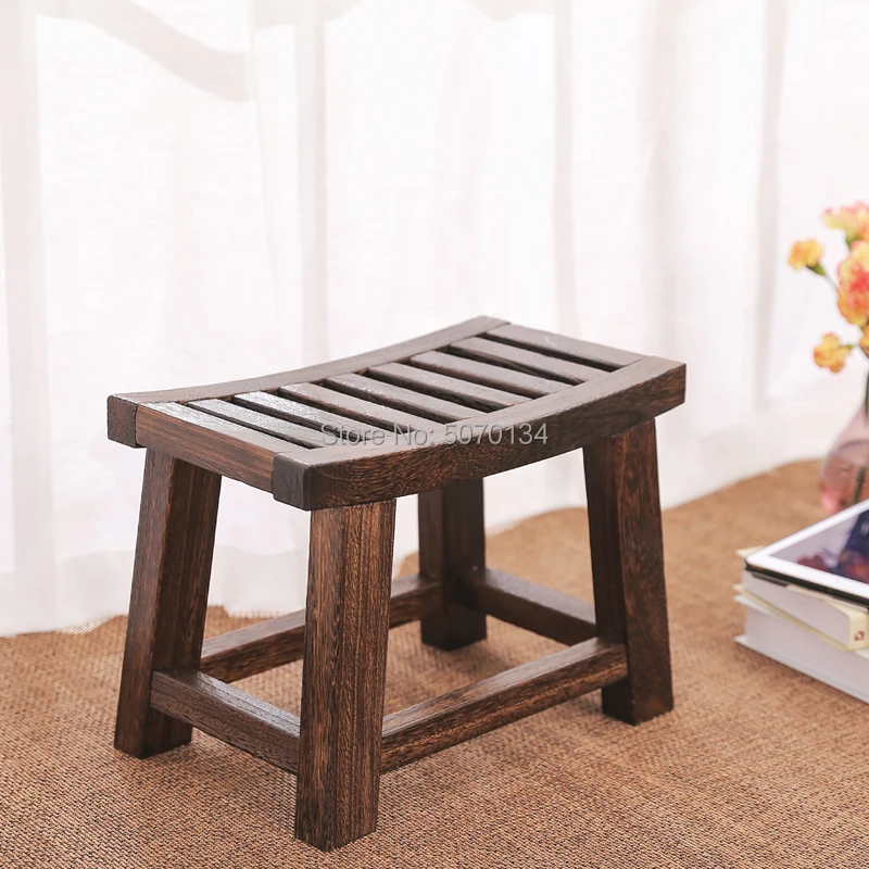 Античный деревянный стул паулония прямоугольной формы низкий азиатская