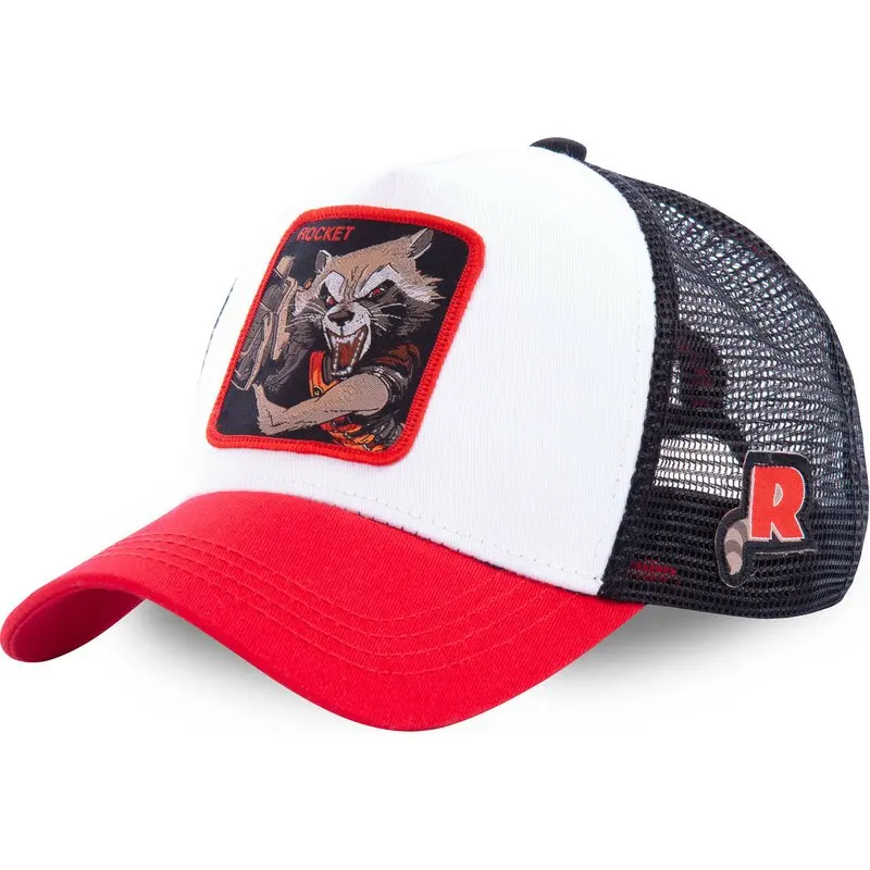 

New Brand Superhero ROCKET Snapback Cap Cotton Baseball Cap Men Women Hip Hop Dad Hat Trucker Mesh Hat Dropshipping
