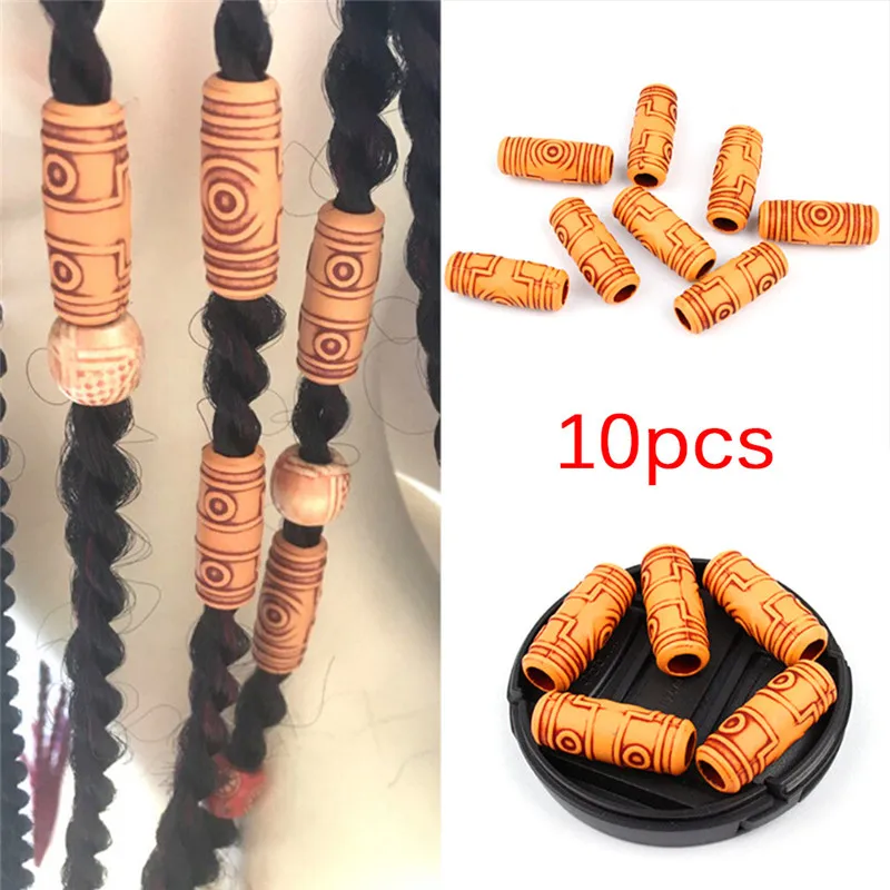 Новые 10 шт./лот 1*1 7 см Разноцветные косы для волос Dread Dreadlock бусины манжеты зажимы |