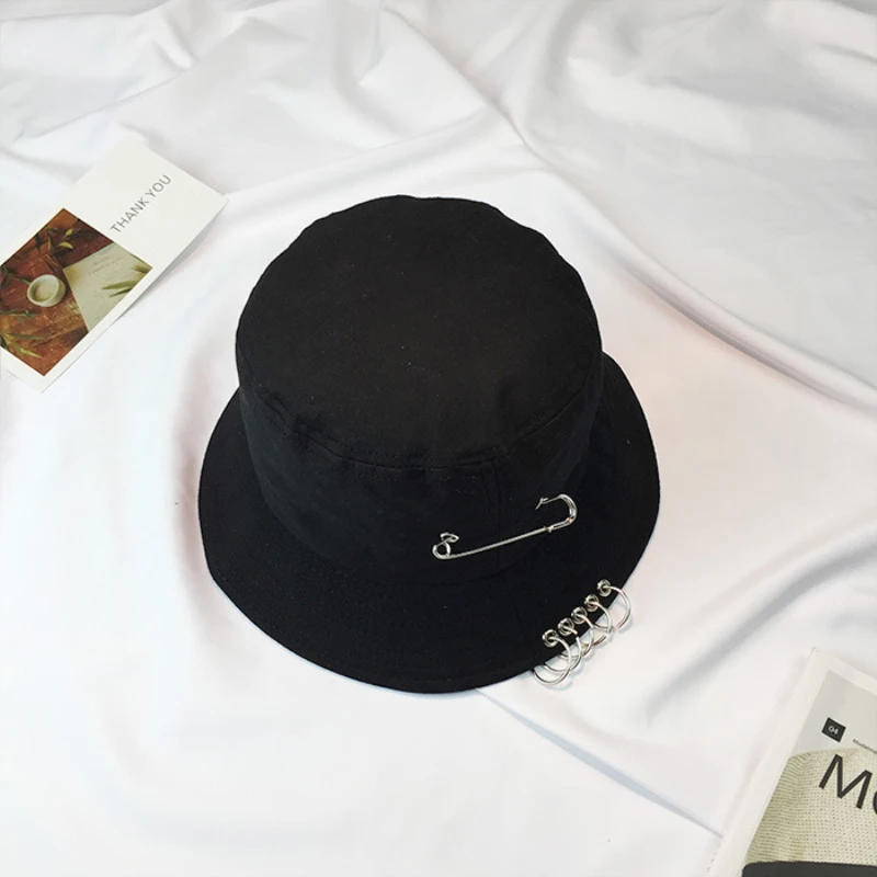 HT1252 Новые мужские и женские кепки в стиле хип-хоп с кольцами булавкой хлопковые