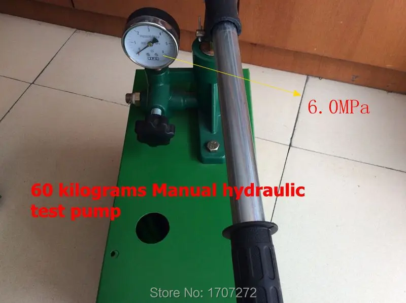 Вакуумный водяной насос с ручным механизмом 6 0 мПа для проверки давления воды