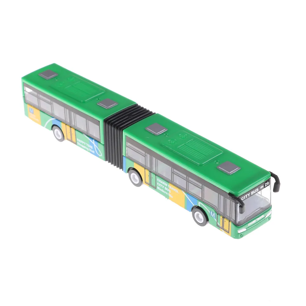 1 шт. многоцветные сплав туристический автобус модель игрушки двухдверный