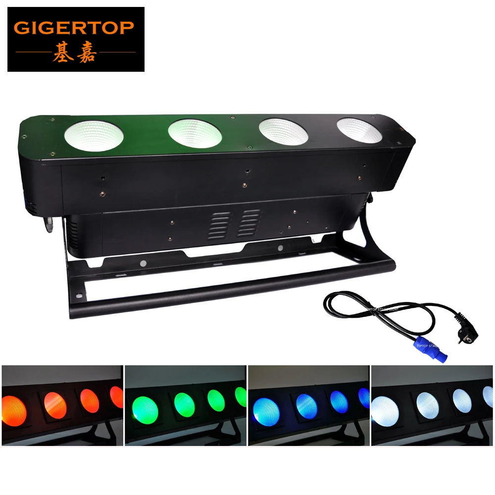 

TIPTOP COB LED PAR RGBW Led Audience Light,Stage Club Party Lighting, 4x40W RGBW 4IN1 Color/ White Optional audience DMX Blinder