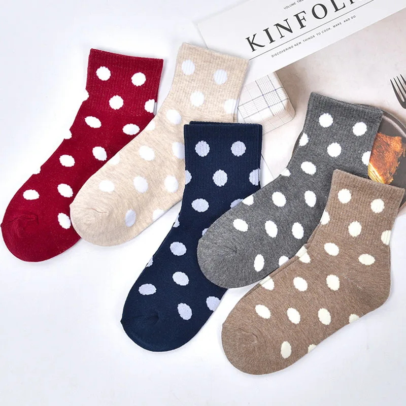 1 пара новинка женские носки одноцветные чистый хлопок средней длины свободные