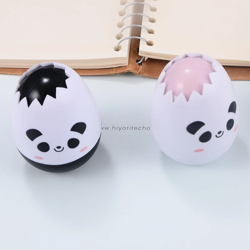 Kawaii панда кошка яйцо форма пресс тип новизна декоративная коррекция лента