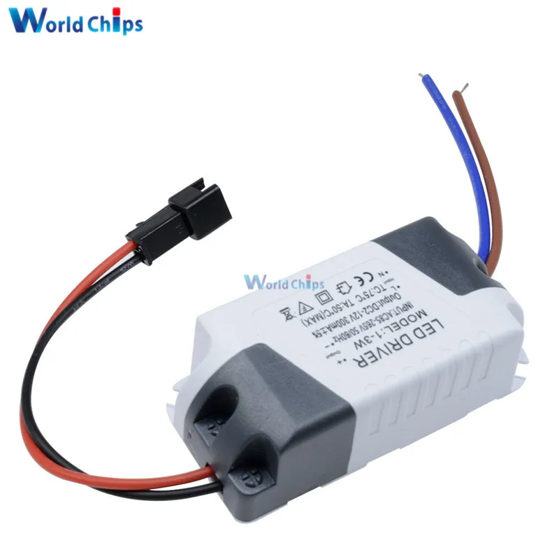 1X AC 85V 265V DC 2V 12V светодиодный электронный трансформатор драйвер питания 3X1W|dc dc|driver