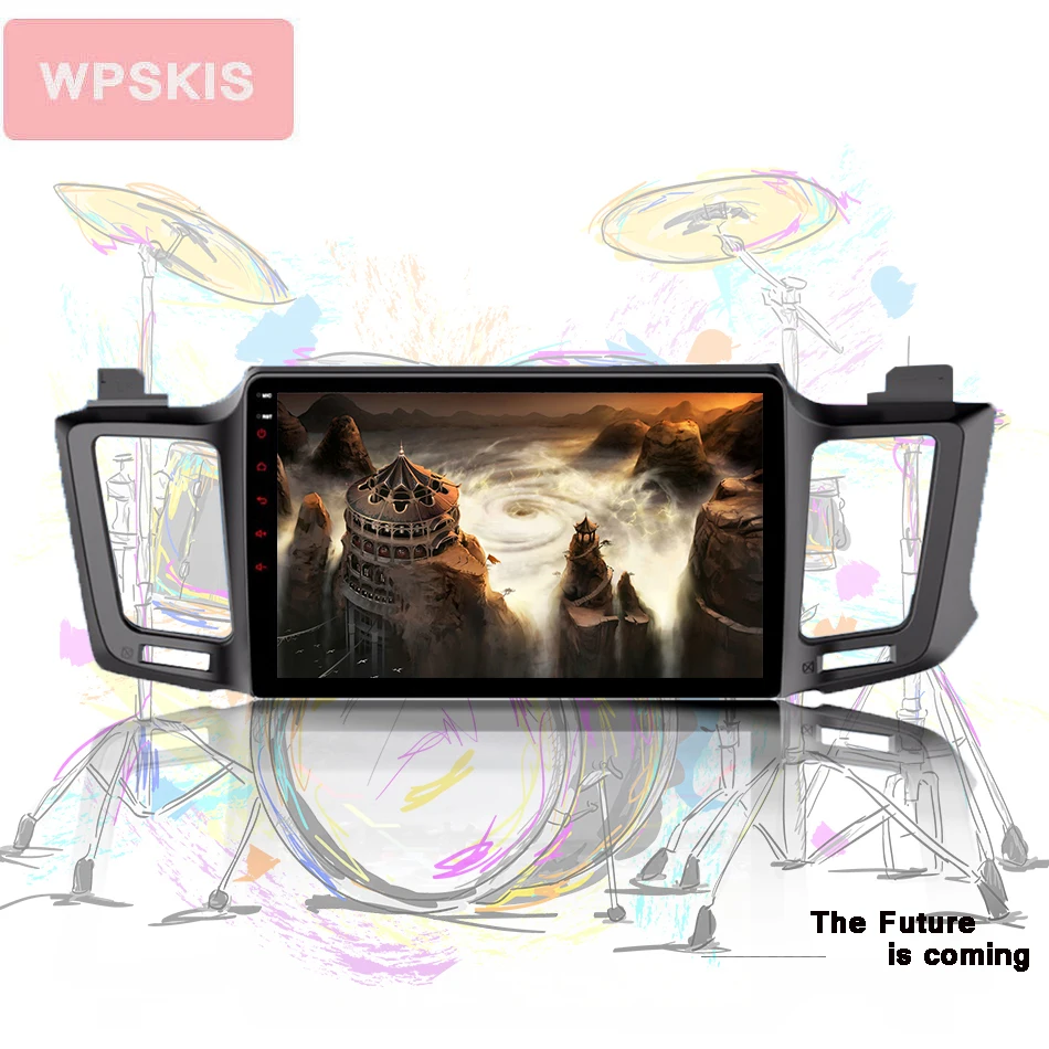 Для Toyota RAV4 Rav 4 2013 2 din ips hd 1280*720 Автомобильный gps навигатор мультимедиа стерео ПК