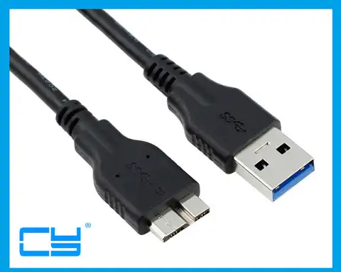 Кабель USB 3,0, черный, 3 фута, для внешнего жесткого диска Toshiba Canvio, 1 ТБ, 2 ТБ, 3 ТБ, Canvio Basics 3,0, 500 Гб, 750 Гб, 1 ТБ, 2 ТБ