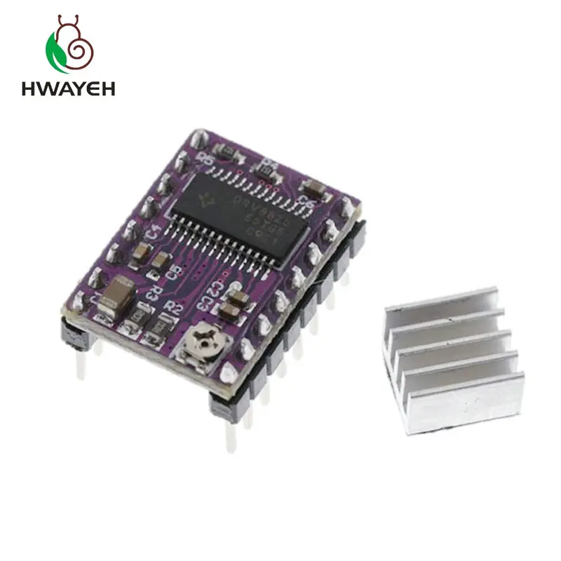 Запчасти для 3D-принтера StepStick DRV8825 Драйвер шагового двигателя с теплоотводом Reprap