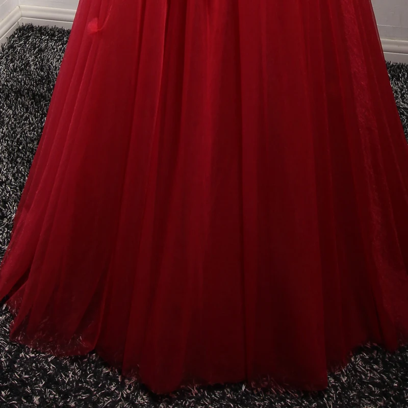 Stock dress для выпускной v шеи аппликация line лук ленты створки Длинные Платья