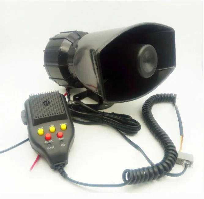 12V 3 звуковая Сирена/пожарная сигнализация Max автомобильная микрофонная