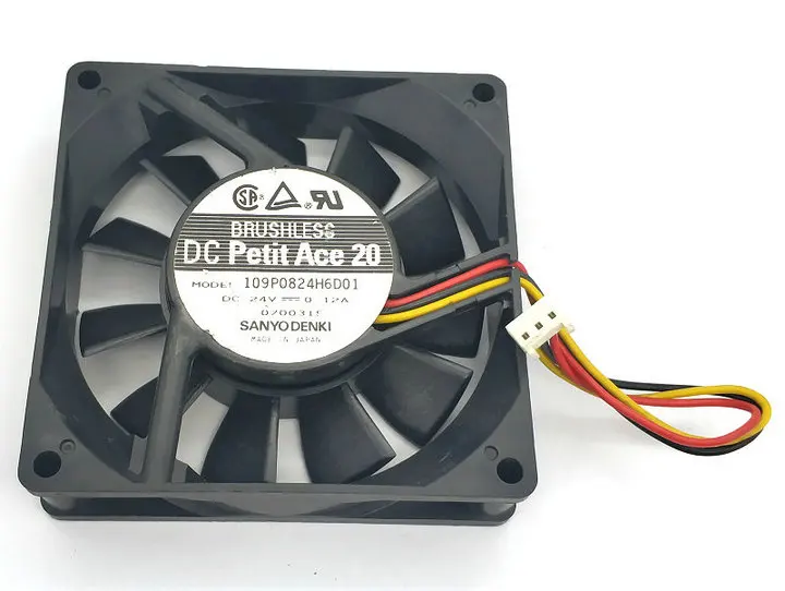 SANYO 109P0824H6D01 8020 24V 0.12A охлаждающий вентилятор 80*80*20 мм|Кулеры и системы охлаждения