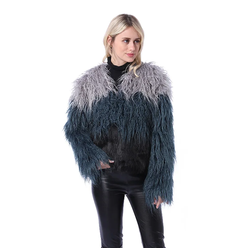 2019 autumn and winter new women's faux fur coat long water velvet fox grass female NV099 | Женская одежда