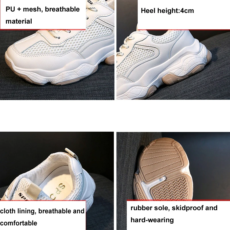 Xiaying Smile Spring Autumn designer shoes for women lace-up running shoes women PU MESH women sneakers comfortable sport shoes