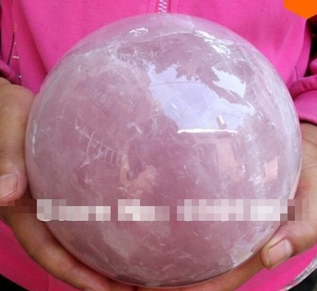 WBY 905++++++Rare nature rose quartz crystal sphere ball reiki healing 150mm | Дом и сад