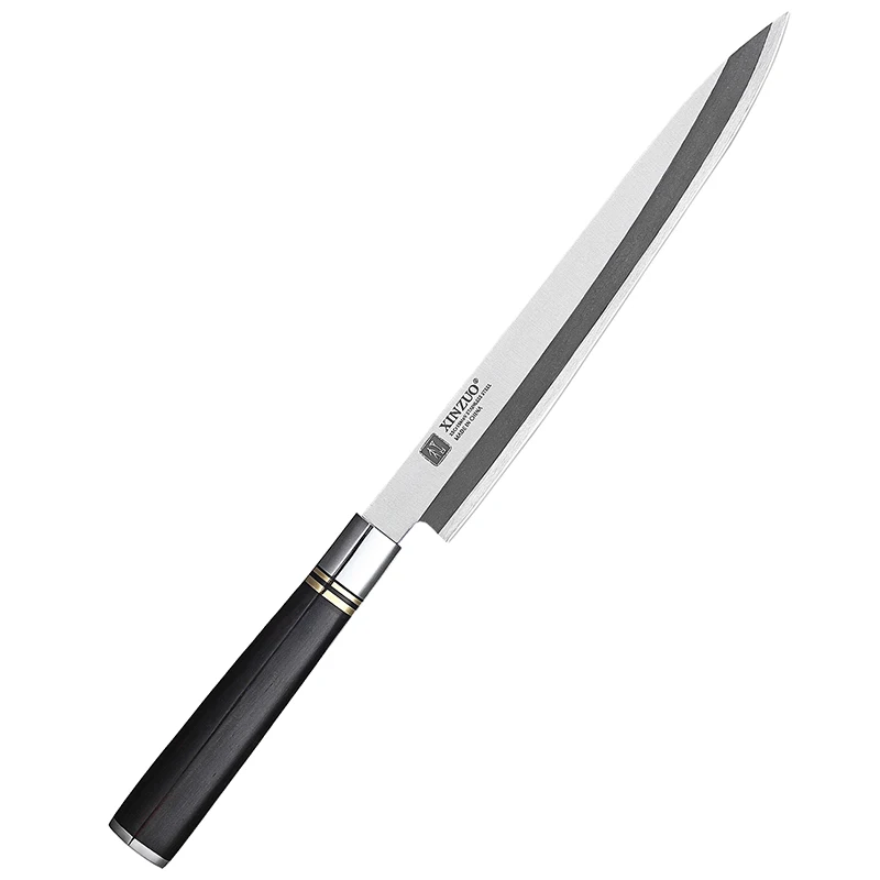 240MM Blade XINZUO сашими нож японский X5Cr15Mov стальной Высококачественный Профессиональный кухонный нож филе рыбы суши нож Деба с ножнами - Цвет: 240MM Blade