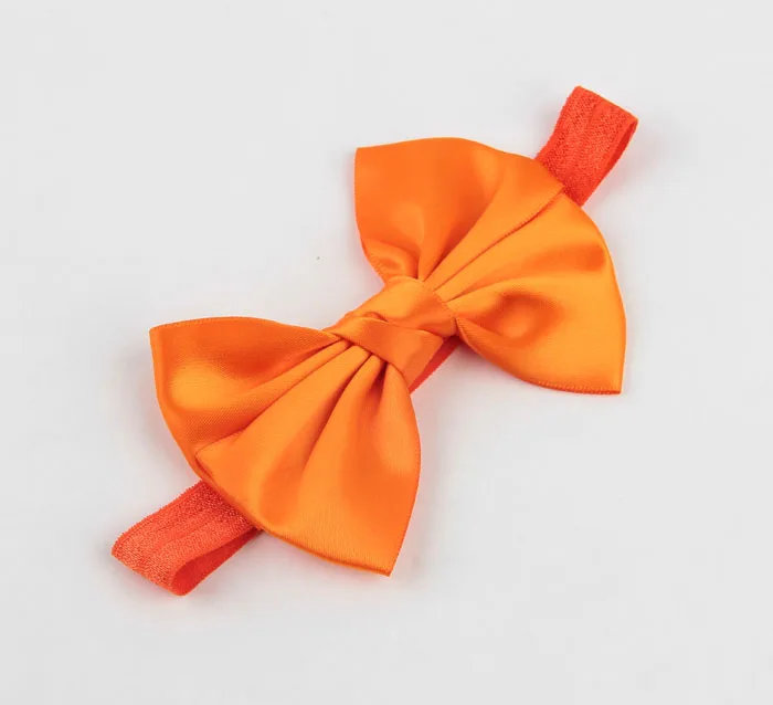 

14pcs/lot 14 Colors Handmade Cute Kids Baby Girls Headband Toddler Infant Silk Bowknot Headbands Children Hair Band Accessories
