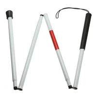 hot visually impaired crutch cane blind walking stick walker aluminium easy folding