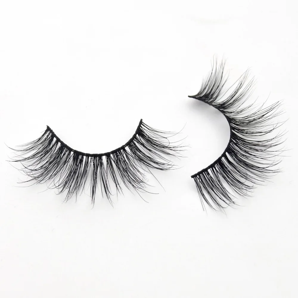 

Visofree False Lashes 3D Mink Lashes Handmade Natural Mink Eye Lashes Crisscross Fake Lashes Extensions Glitter Packaging D01