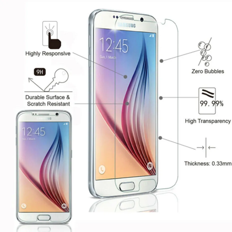 2 шт. ультра тонкий закаленное стекло на samsung galaxy A5 A7 A3 2016 2017 экран протектор для J5 J3