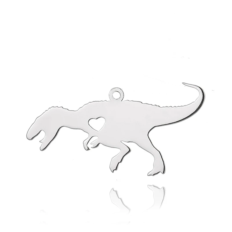 5 шт./Лот подвеска в виде животного Серебряная зеркальная полировка из