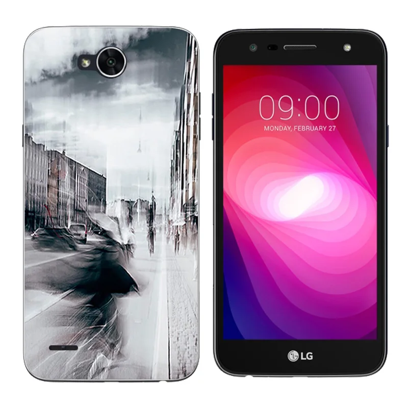 for LG X Power 2 Silicone Case K10 Cover Expression Printing Soft TPU Mobile Phone Bags K 10 |