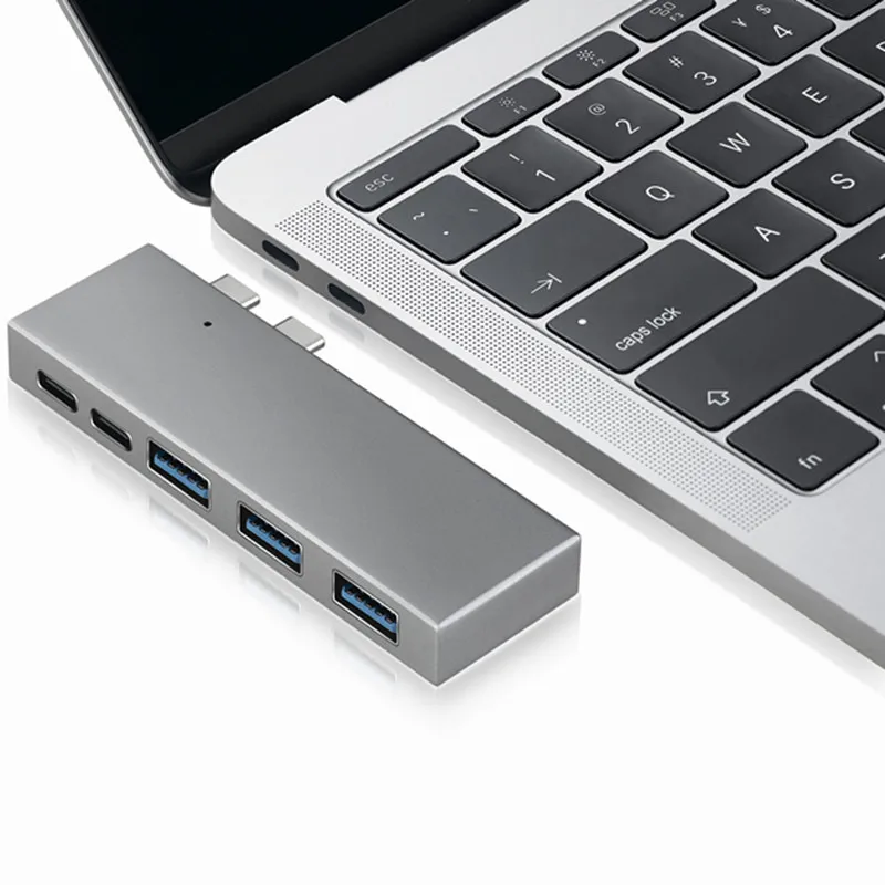 BASIX Dual USB c Hub с 50Gbs передачей Thunderbolt и портом для зарядки Type портами 3 * 0 MacBook Pro|hub usb|usb