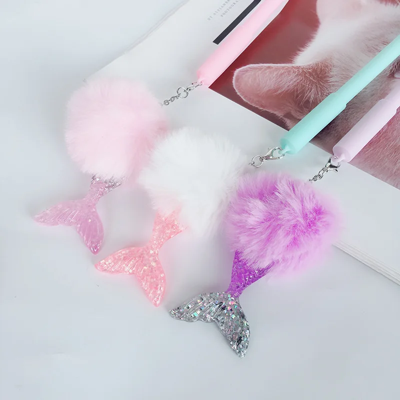 Гелевая ручка с подвеской русалка 24 шт./лот | Канцтовары для офиса и дома