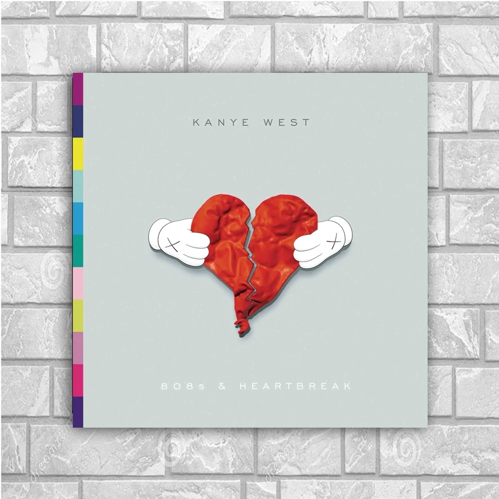 Шелковый постер Kanye West Art домашний декор 12x12 24x24 дюйма | Дом и сад