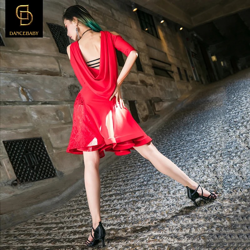 Кружево латинские платья женские salsa платье конкурс латиноамериканских танцев