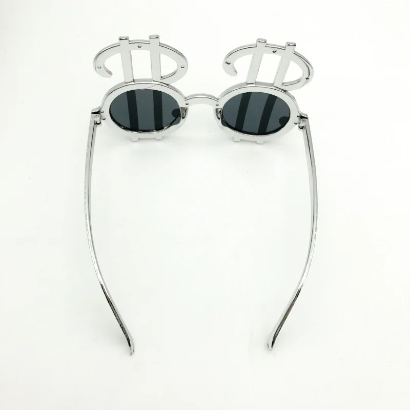 

Shiny Gold Silver Dollar Costume Glasses Money Party Favors Photobooth Eyewear Props Event Festive Party Supplies Decoration