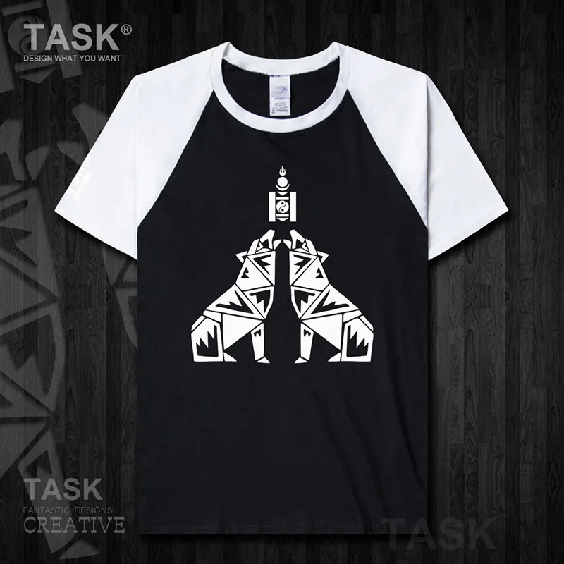 Mongolia MNG Mongol Mongolian Wolf totem mens t shirt Tops t-shirt Short sleeve clothes sweatshirt national team country tops 22 | Мужская