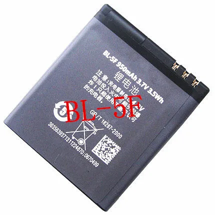 Оригинальный BL-5F BL5F Li-Ion Батарея для Nokia N78 6290 N93i N95 N96 N98 E65 6210 Navi 6710N X5-00 BL 5F | Мобильные