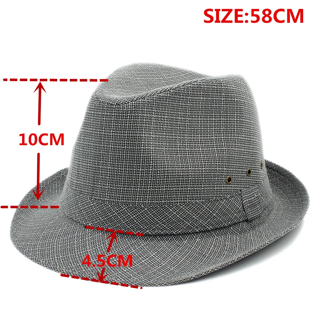Шляпа от солнца для мужчин и женщин Пляжная Федора шляпа трилби джентльменов пап