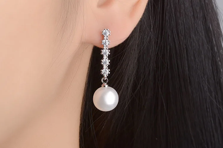 Женские серьги подвески с кристаллами 10 мм|dangling earrings for women|dangle earringsfashion dangle |
