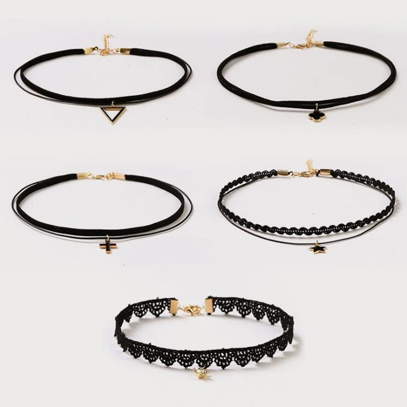 Fashion 5pcs Lace Hairbands For Girls Clavicle Necklace Princess Gifts Kids Hair/Clothes Accessories Natal Ornaments | Детская одежда и