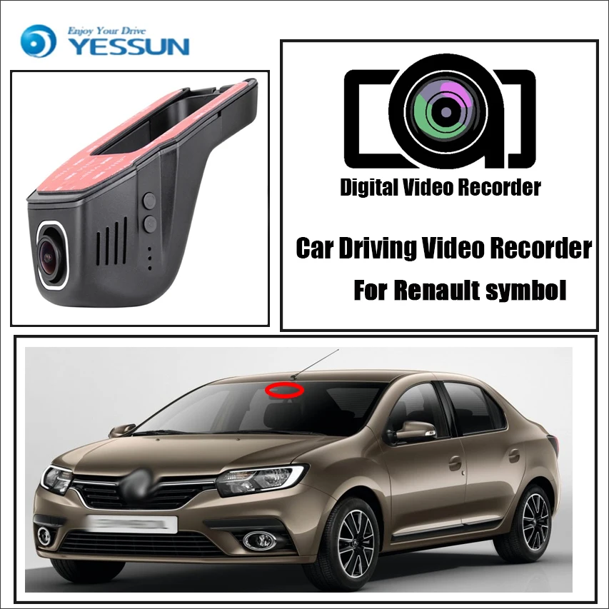 YESSUN для Renault symbol Автомобильный видеорегистратор Wifi DVR мини камера Novatek 96658 FHD 1080P