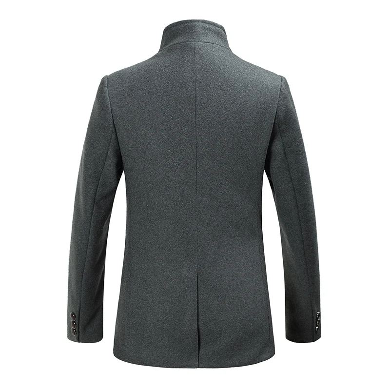 Классические мужские зимние теплые пуховики 40% шерсть пальто куртки новые