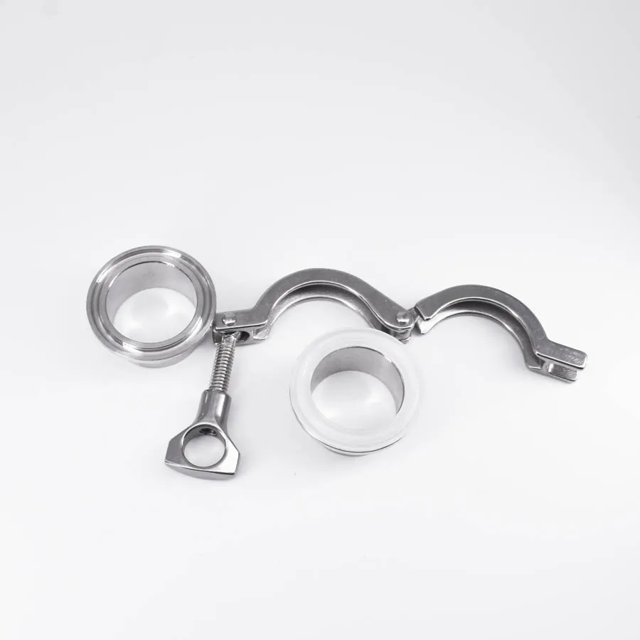 1 5 &quotTri Clamp x 38 мм 1-1/2&quot труба OD санитарно 2 шт. SS304 сварочные наконечники + зажим