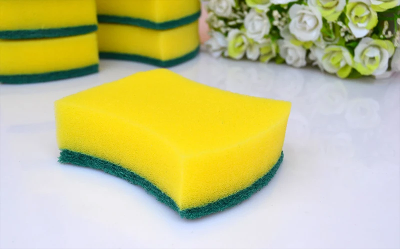 20 шт./лот продвижение дугообразная двухсторонняя Полезная губка для мытья кухни