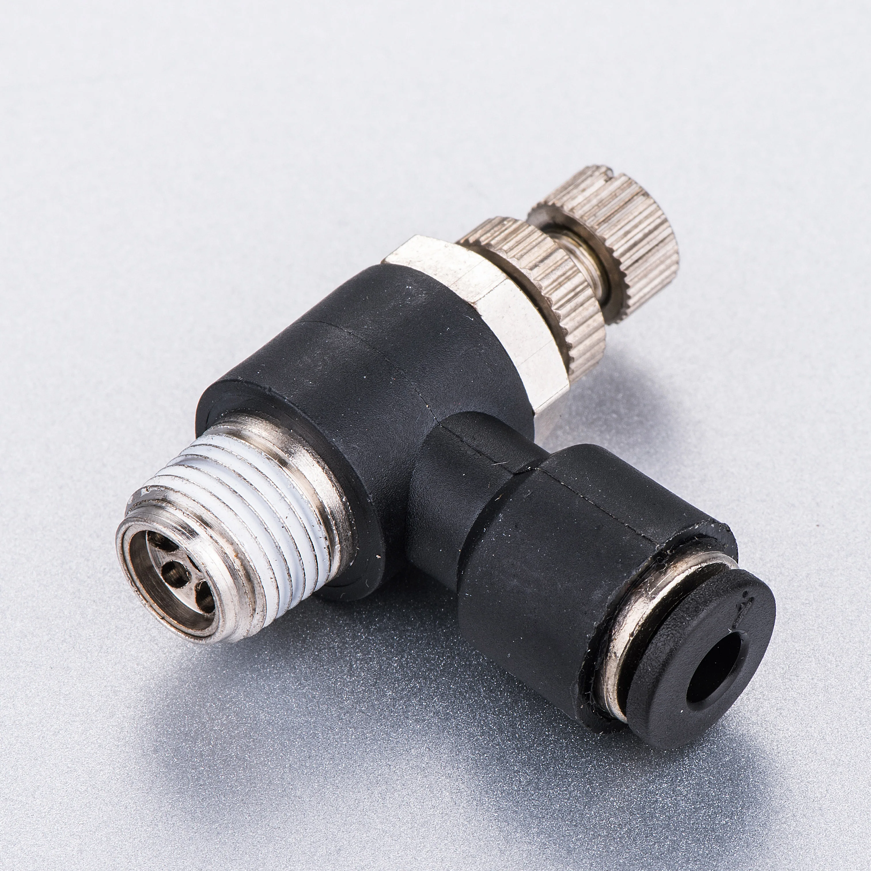 

tube size 1/4-1/8 NPT thread Push In Fitting Flow Control
