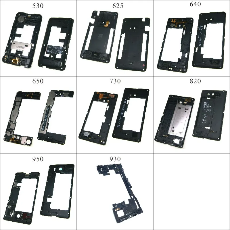 Задняя панель для Nokia Lumia 530 625 640 650 730 820 950 ободок средней рамы с громкими деталями