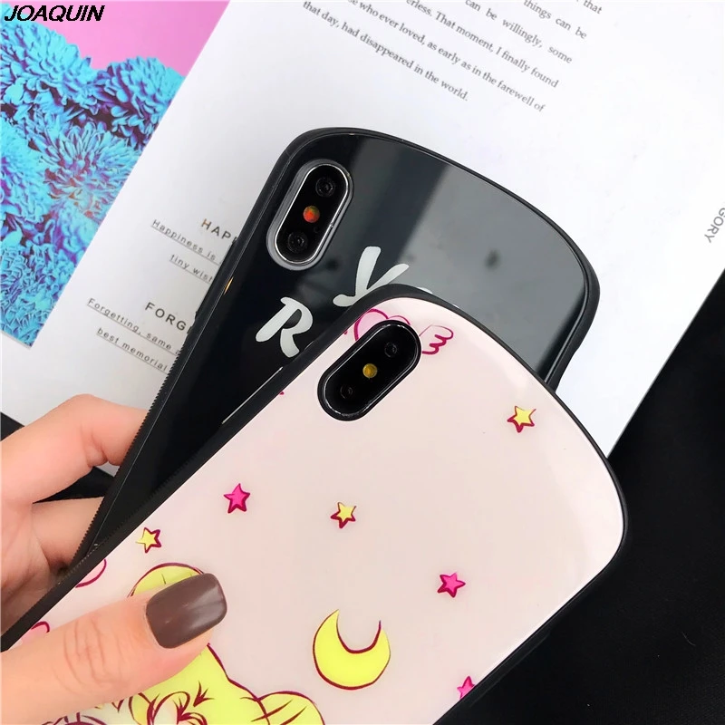 Японское кавайное аниме Сэйлор Мун Луна кошка телефон чехол для iPhone 6 Puls S 7 8 X XR XS MAX